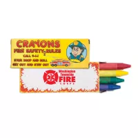 4 Pack Fire Safety Crayons