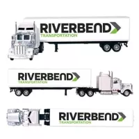 Kentworth W900 4 Color Decal Tractor Trailer Truck