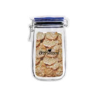 Small "Mason Jar" Food Pouch