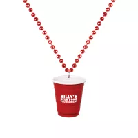 Red Cup Shot Glass on Beads