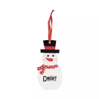 Wooden Snowman Ornament