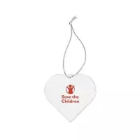 Acrylic Style Heart Ornament