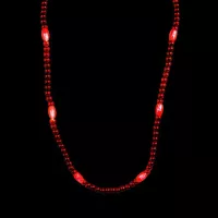 Light-Up Red Bead Necklace