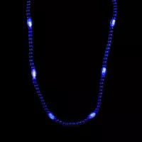 Light-Up Blue Bead Necklace