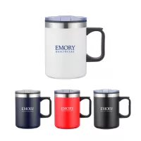 14 Oz. Double Wall Camping Mug w/Handle