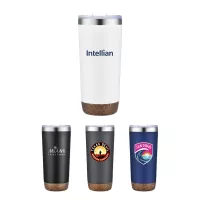 22 Oz. Vacuum Tumbler w/Cork Bottom