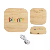 Square Bamboo Wireless Charge Pad