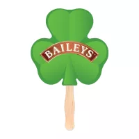 Shamrock Shaped Hand Fan