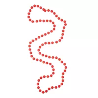 7 Mm Red Candy Bead Necklaces