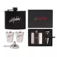 The Kenzie Flask, Shot Glass, and Funnel Gift Set