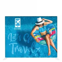 ONE CHOICE 10 Ft. Fabric Tube Display Straight Single-Sided Graphic Package
