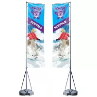 ONE CHOICE® Mondo Flag 13 ft. Double-Sided (Graphic Package)