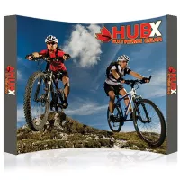 RPL Fabric Pop Up Display 10 x 8 ft. Curved Graphic Package (With Endcaps)