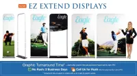 EZ EXTEND 2ft x 7.5ft Double-Sided Graphic Package