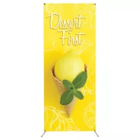 25x69 Grasshopper Adjustable Indoor X Banner Stand (Graphic Package)