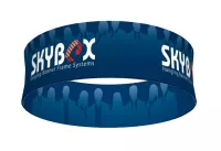 Skybox Hanging Banner Circle 8'dia x 24"h -- Inside & Outside Graphic