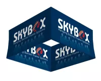 Skybox Hanging Banner Square 20'dia x 48"h -- Inside & Outside Graphic