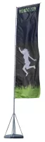 Mondo Flagpole 23 ft. Single-Sided Graphic Package