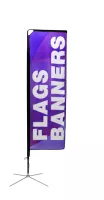 Small Mamba Flag - Spike Base Single-Sided Graphic Package