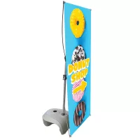 30x69 in. Zeppy Single Sided Outdoor Banner Stand (Graphic Package)