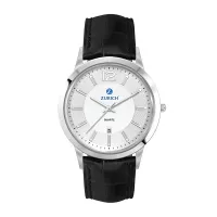 Wc4214 43mm Steel Silver Case, 3 Hand Mvmt, Silver Dial, Dte Display, Leather Strap, Flat Mineral Cr