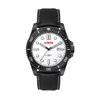 42.5mm Ss, Silver Case, Bk Bezel, 3-Hand Mvt, Dte