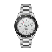 42mm, Ss, Silver Case, Bk Bezel, Automatic Mvt, Dte
