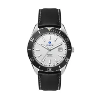 42mm, Ss, Silver Case, Bk Bezel, Automatic Mvt, Dte