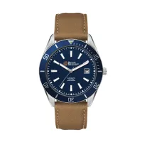 42mm, Ss, Silver Case, Bl Bezel, Automatic Mvt, Dte