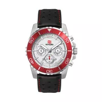 44mm, Silver Metal Case, Rd Bezel, Chrono Mvt