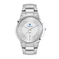 Men's Silver Stainless Steel 3 Hand Men's Silver Stainless Steel Case, and Stainless Steel bracelet