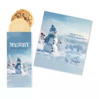 One Color Foil-Stamped Stock Snowman Sweeter Cards with Homestyle Cookie Duo