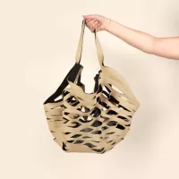 Seaside Burlap Neoprene Tote