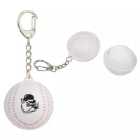 Recycled Baseball SPF15 Lip Balm Keychain