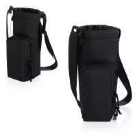 Eclipse- 40 oz Tumbler Tote - Jet Black with Black 40oz Stainless Travel Mug