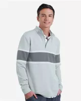 SWANNIES GOLF APPAREL Men's Owen Quarter-Zip Colorblock Pullover Sweater