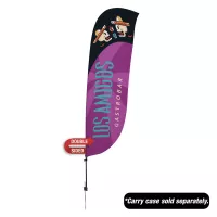 10.5' Value Feather Sail Sign Kit Double-Sided w/ Spike Base