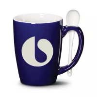 Winfield Mug & Spoon 15oz - Deep Etch