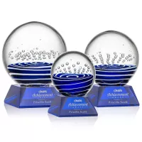 Tranquility Award on Sheffield Base - Blue