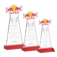 EdgeCraft Tapered Award on Mitered - Red (via Air)