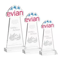 EdgeCraft Tapered Award on Mitered - Clear (via Ocean)