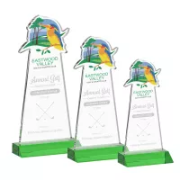 EdgeCraft Tapered Award on Mitered - Green (via Ocean)