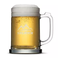 Raleigh Beer Stein - Deep Etch