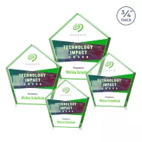 Belmar Pentagon VividPrint™ Award - Green
