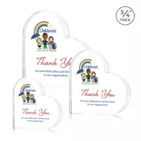 Davina Heart VividPrint™ Award - Clear