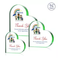 Davina Heart VividPrint™ Award - Green