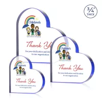Davina Heart VividPrint™ Award - Blue