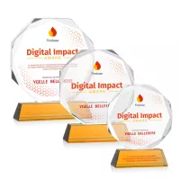 Acadian VividPrint™ Award on Newhaven Base - Amber