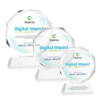 Acadian VividPrint™ Award on Newhaven Base - White