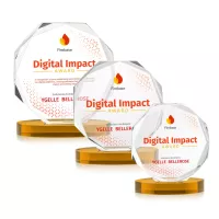 Acadian VividPrint™ Award on Alberton Base - Amber